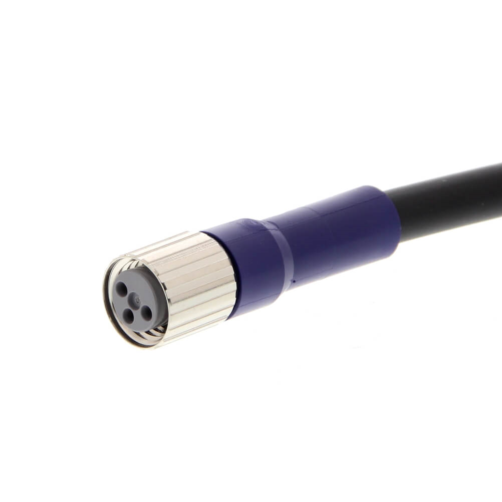 OMRON XS3F-LM8PVC3S5M | Sensor connector, M8 3-wire, Straight female connector, PVC, 5m