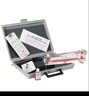 Dwyer Instruments 101 | Solid plastic portable gage | Range .05-0-.50" w.c. | .01 Minor div. | 5" Scale | Plastic carrying case