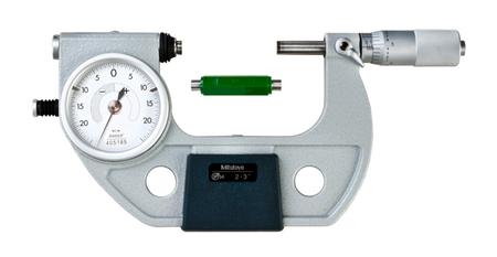 Mitutoyo 510-133 Indicating Micrometer with Button Left 2-3"