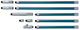 Mitutoyo  137-215 Tubular Inside Micrometer, Hardened Face 2-60"