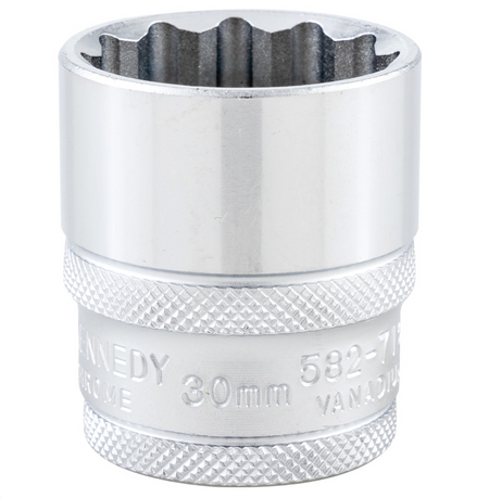 Kennedy-Pro KEN5827120K | 1/2in. Drive | Bi-Hexagon Socket | 30mm, Metric, 12 Point