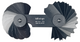 Mitutoyo  186-106 Radius Gauge 7.5-15mm, 32 Pairs