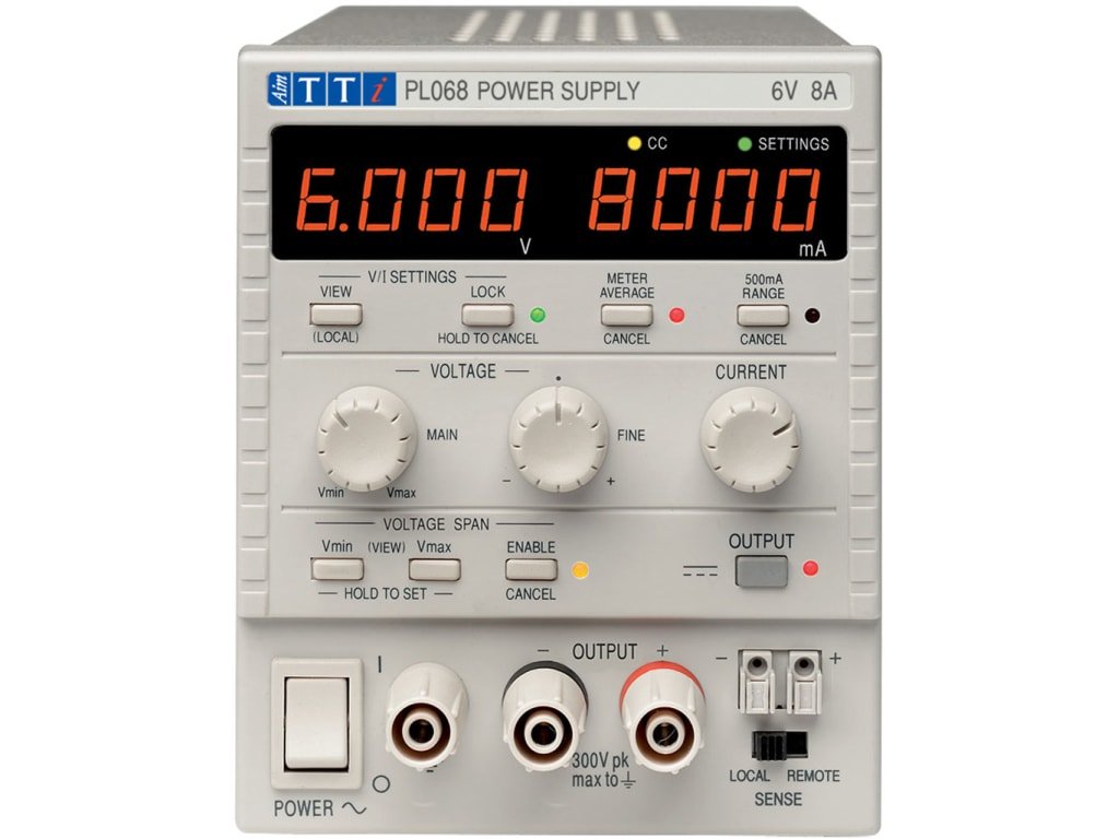 TTi PL068 | Single Precision Bench System DC Power Supply | 6V/8A