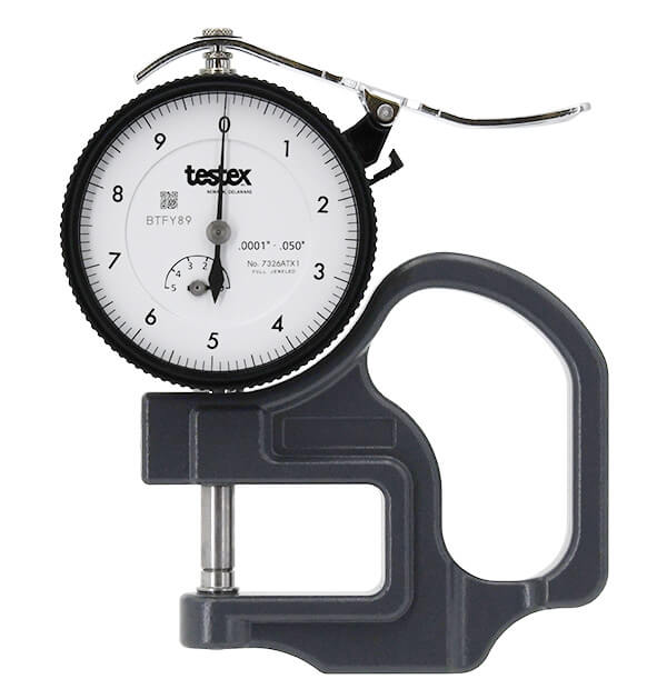 DeFelsko RTMMIC | Testex Micrometer Dial Thickness Gage | Microns, Non-Certified - generaltechuae