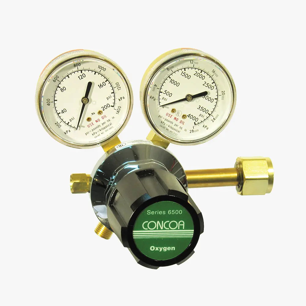 CONCOA 8066586-01-1 | 6500 Series Industrial Cylinder Regulator | Oxygen, CGA 540, 40 PSIG Max Delivery