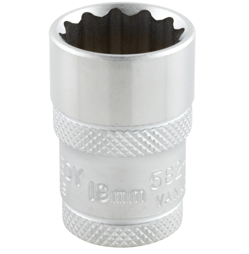 Kennedy-Pro KEN5827010K |  1/2in. Drive |  Bi-Hexagon Socket | 19mm, Metric, 12 Point