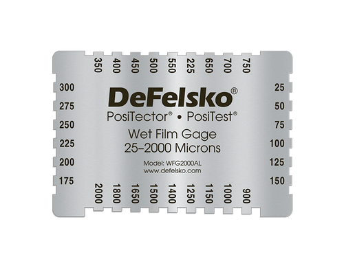 DeFelsko WFG80AL10PK | Aluminum 4-Sided Wet Film Thickness Gage, 10 Pack | 1–80 mils - generaltechuae