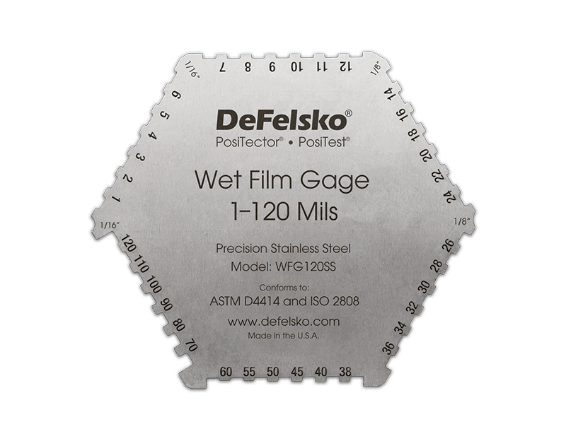DeFelsko WFG3000SS | Stainless 6-Sided Wet Film Thickness Gage | 25–3,000 µm - generaltechuae