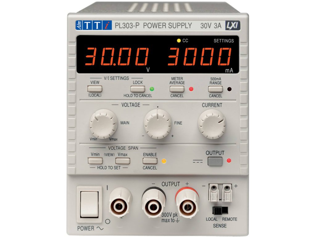 TTi PL303-P(G) | Bench System DC Power Supply | Single 0-30V/0-3A USB/RS232/LAN(LXI)/Analog/GPIB