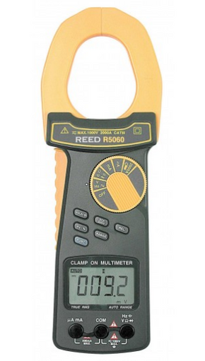 REED R5060 2000A True RMS AC/DC Clamp Meter