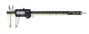Mitutoyo 500-177-30 Digital ABS AOS Caliper, OD Carb. Jaws, Inch/Metric, 0 - 200 mm (0 - 8")