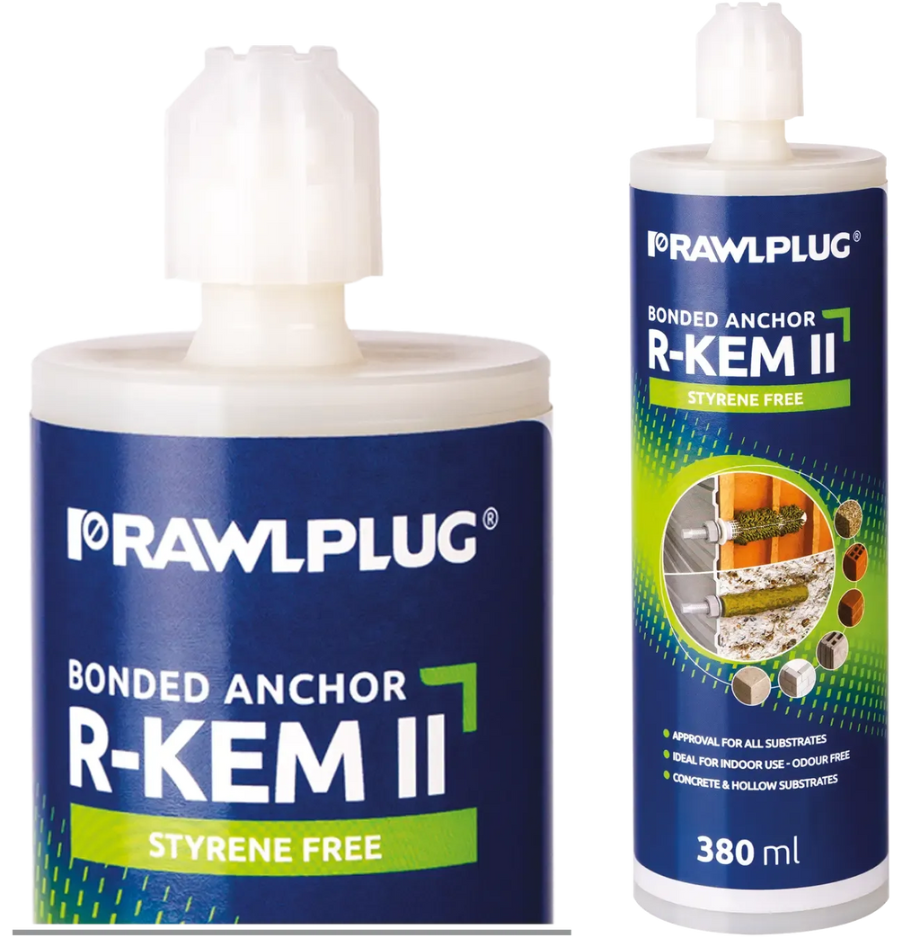 Rawlplug R-KEM-II-300-STONE | R-KEM-II Polyester Bonded Anchor, Stone Colour | 300 ml cartridge - generaltechuae