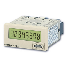 OMRON H7EC-NV | Total counter, 1/32DIN (48 x 24 mm), self-powered, LCD, 8-digit, 30cps/1kcps, VDC input, grey case