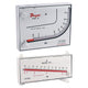 Dwyer Instruments MKII 40-250PA-AV-NIST | Molded plastic manometer | Range 0-2.5" w.c. & 0-6300 fpm | blue fluid | 1.91 sp. gr. | Requires Pitot tube (*sold separately) | With NIST Calibration certificate