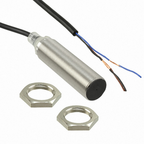 OMRON E2B-M18LS08-WP-C1 2M | Proximity sensor, LITE, inductive, nickel-brass, long body, M18, shielded, 8 mm, DC, 3-wire, NPN-NO, 2 m cable