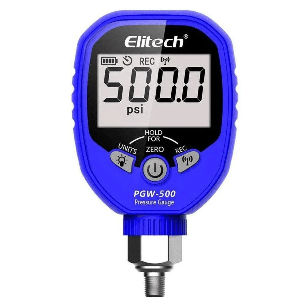 Elitech PGW-500 | Wireless Digital Pressure Gauge | HVAC 87 Refrigerants