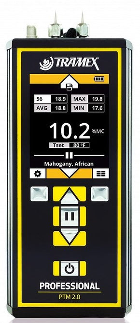 Tramex PTM2.0 - PROFESSIONAL PIN METER
PIN TYPE MOISTURE METER FOR WOOD AND WOOD BY-PRODUCTS