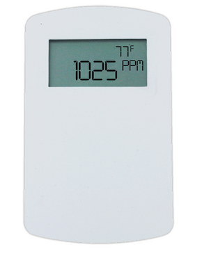 Dwyer Instruments CDTC-2N000-LCD | Communicating carbon dioxide transmitter with temperature output | 2000 PPM range | North American housing and LCD display