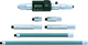Mitutoyo 337-304 Digital Tubular Inside Micrometer (Rod) Inch/Metric, 8-60", IP65, incl. 7 Rods