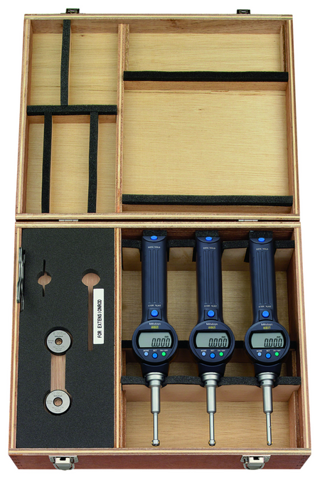 Mitutoyo 568-965 Digital ABS Borematic (Internal) Set
Inch/Metric, 0.275-0.5", Compl. Unit Set