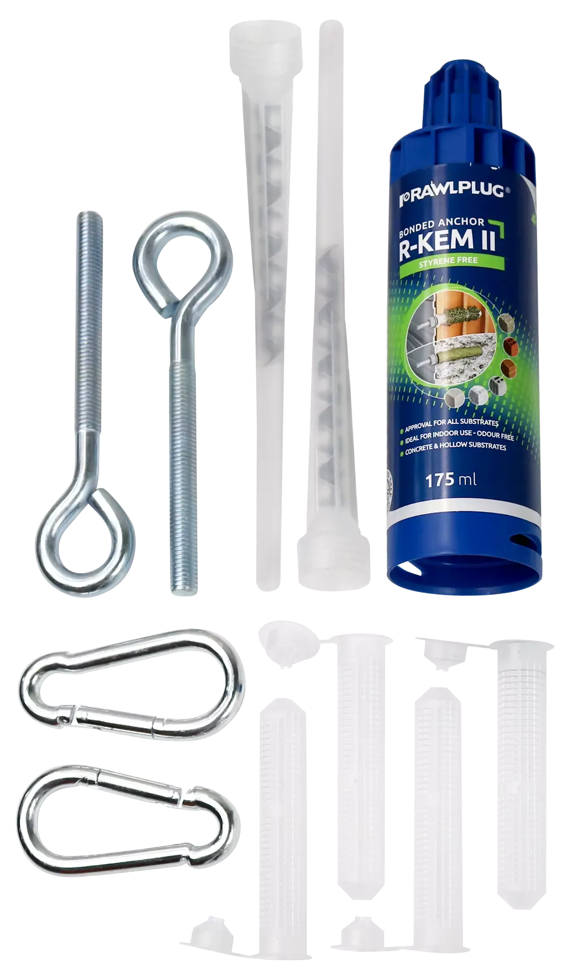 Rawlplug R-PDL1-SWINGSET1 | Swing Ceiling Fixing Set with R-KEM-II | 11 elements - generaltechuae (2)
