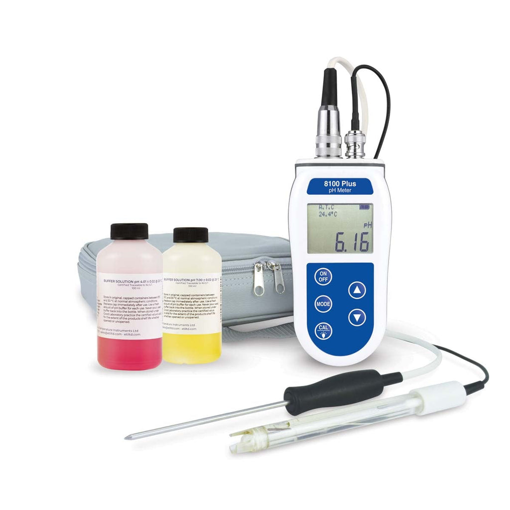 ETI 860-820 | 8100 Plus pH Temperature Meter Kit | With Electrode & Probe, IP66/67 - generaltechuae