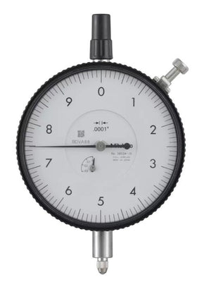 Mitutoyo 3802AB-10 | Dial Gauge | Flat Back | ANSI/AGD Type | Series 3 | Jewelled Bearing | Graduation 0.0001 inch | Range 0.025 inch
