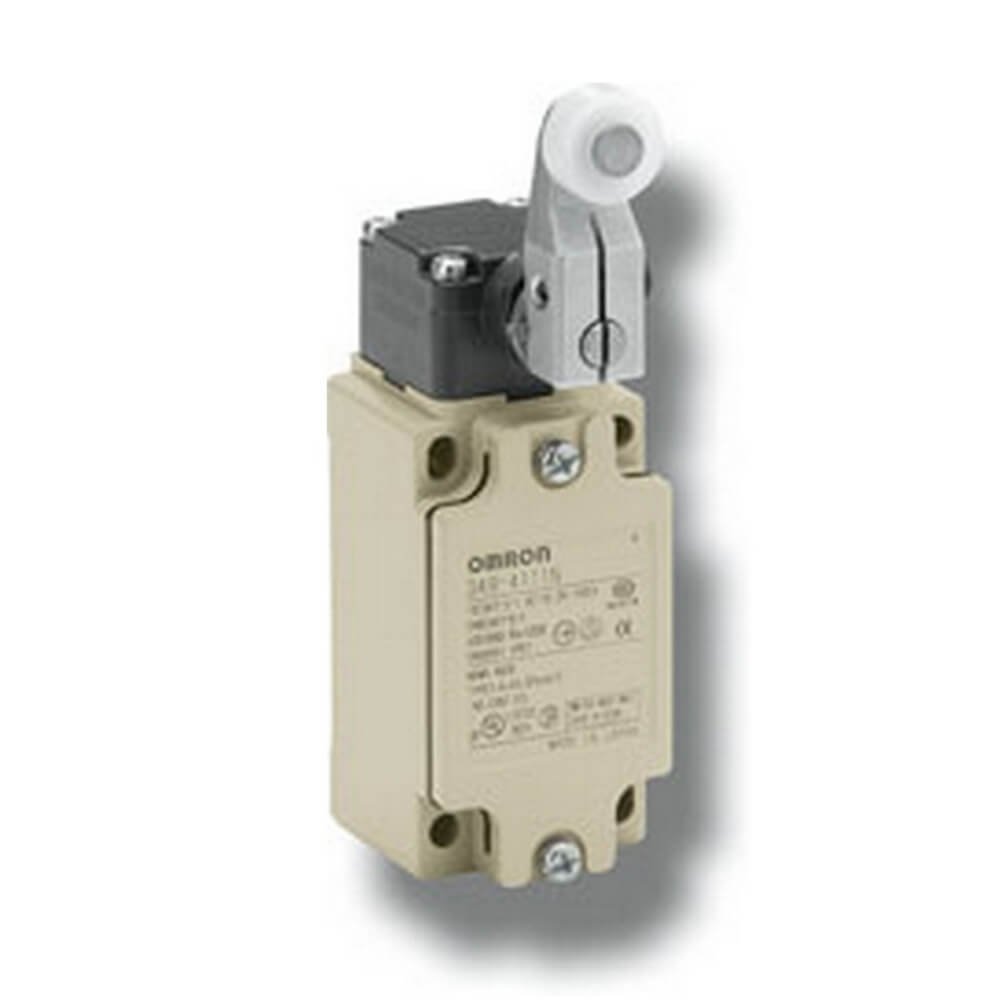 OMRON D4B-4111N | Safety Limit switch, D4B, M20, 1NC/1NO (snap-action), roller lever (resin)