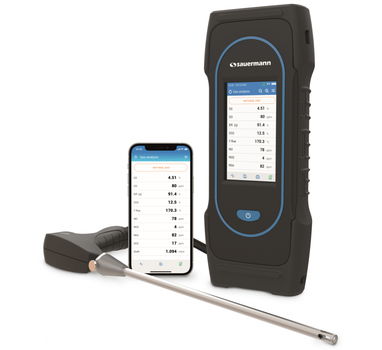 Gas Analyzer for Emissions Monitoring of Boiler, Engine, & Other Combustion Applications
