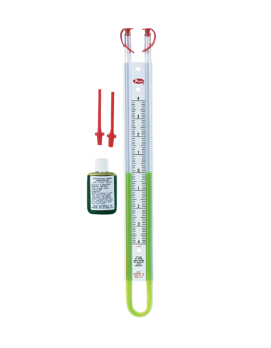 Dwyer Instruments 1221-16-D | U-tube manometer | Range 8-0-8" w.c.