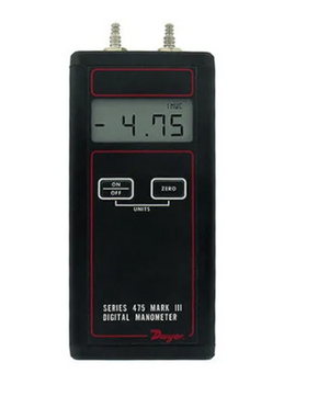Dwyer Instruments 475-0-FM | Digital Pressure Meter | 0.36Psi | Model 475-0-Fm