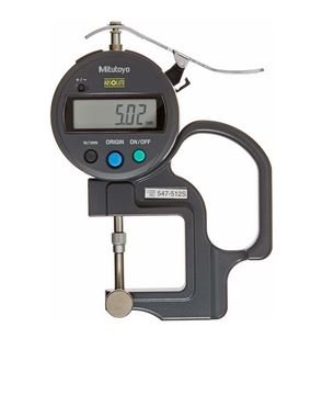 Mitutoyo  547-512S ABS Digital Thickness Gauge with ID-SInch/Metric, 0-0.47", 0.0005", Lens Thickness