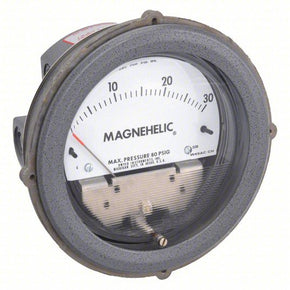DWYER Differential Pressure Gauge | Range  0 to 30 psid | 1/8 in NPT Female |  Dual Single-Side or Back