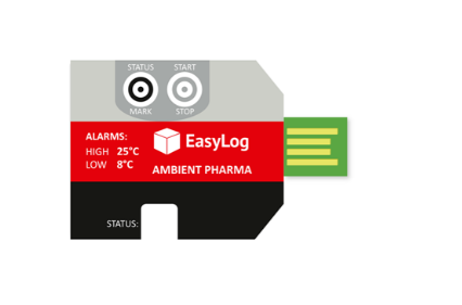Lascar EasyLog  |  EL-PDF-1-004 PK10 Pack of 10 Ambient Pharma Goods Data Logger