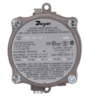 Dwyer Instruments 1950P-50-2F | Differential Pressure Switch | 15-50 psid;1/8" NPT F;Explosion Proof