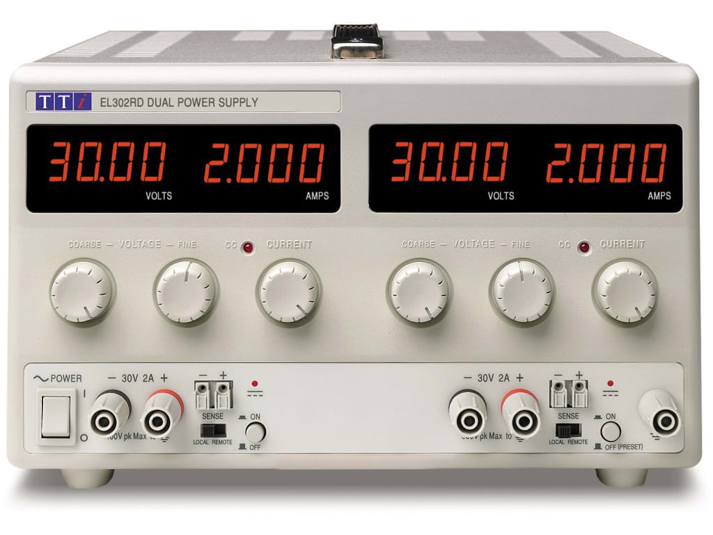 Aim TTi EL302RD - Linear Regulated Precision DC Bench 120W | Digital voltage and current meter | 30V/2A