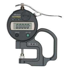 Mitutoyo 547-500S ABS Digital Thickness Gauge with ID-S Inch/Metric, 0-0.47", 0.0005", Standard