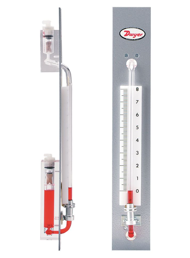 Dwyer Instruments 1235-24-W/M | Well-type manometer | Range 0-24 | 20 oz mercury required