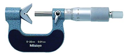 Mitutoyo 114-105 3 Flute V-Anvil Micrometer 55-70mm