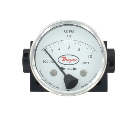 Dwyer Instruments DTFA-1A-25A | Variable-Area Flowmeter for Gases | Range 3.0-25 SCFM | 1/4" NPT connection