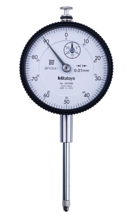 Mitutoyo 2052AB | Dial Gauge | Flat Back | ISO Type | Series 2 | Graduation 0.01mm | Range 30mm