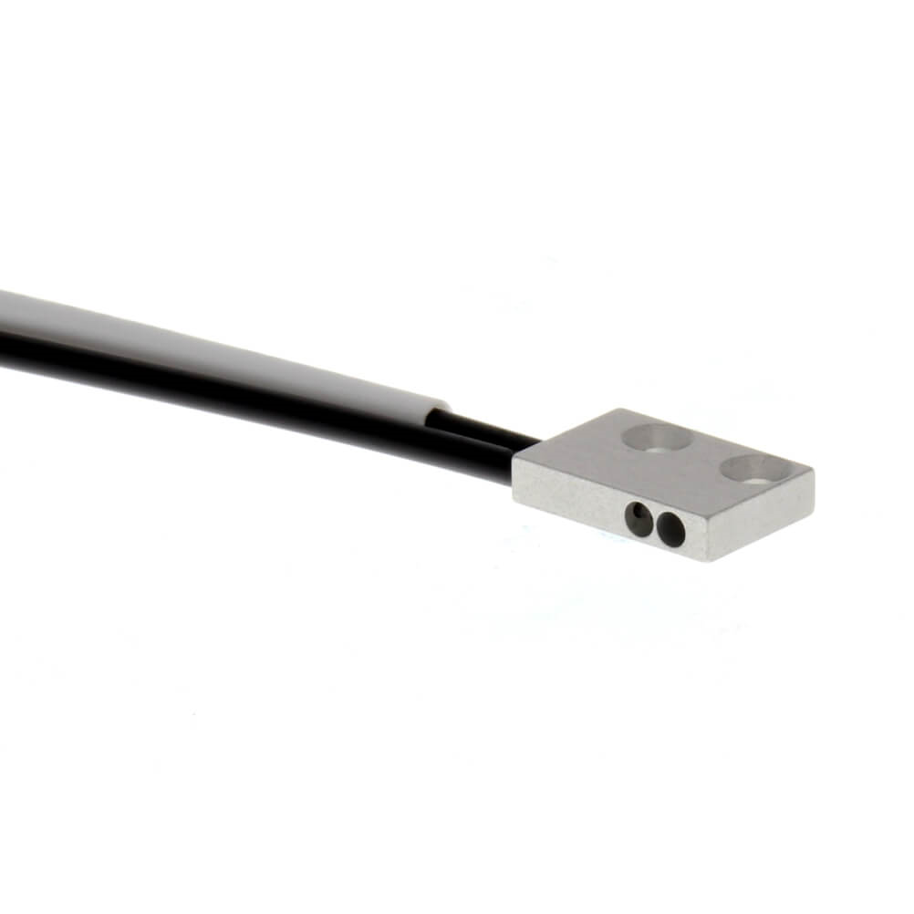 OMRON E32-D15YR 2M | Fiber optic sensor, diffuse, square side view, high flex R1 fiber, 2m cable