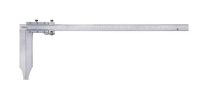 Mitutoyo 534-102 | Vernier Caliper | Series 534 | With Long Jaw and Fine Adjustment | Graduation 0.05 mm | Accuracy ±0.13 mm | Range 0 to 500 mm | Weight 1500 g