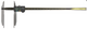 Mitutoyo 551-224-10 Digital ABS Caliper Nib Style/Std. Jaws
Inch/Metric, 0-20"/0-500mm