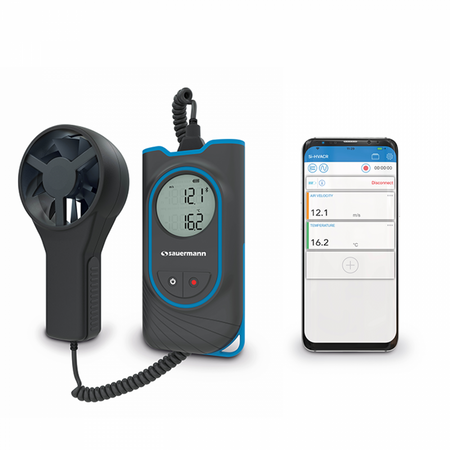 Vane Thermo-anemometer | Temperature Range from -10 to +60°C | Velocity Range from 0.4 to 30 m/s