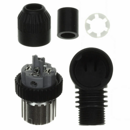 OMRON XS2C-D5S2 | M12 5-pin, angled female screw connector, for 5-6 mm cable