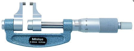 Mitutoyo 143-101 Caliper Jaw Micrometer 0-25mm