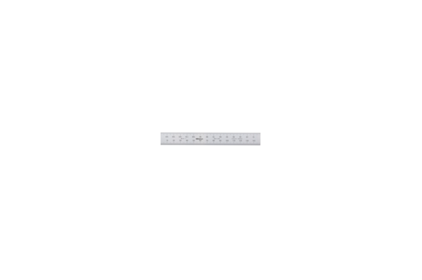 Mitutoyo 182-111, Wide rigid Steel rules, Range 150 mm, Graduation 1 mm, 0.5 mm
(on both faces)