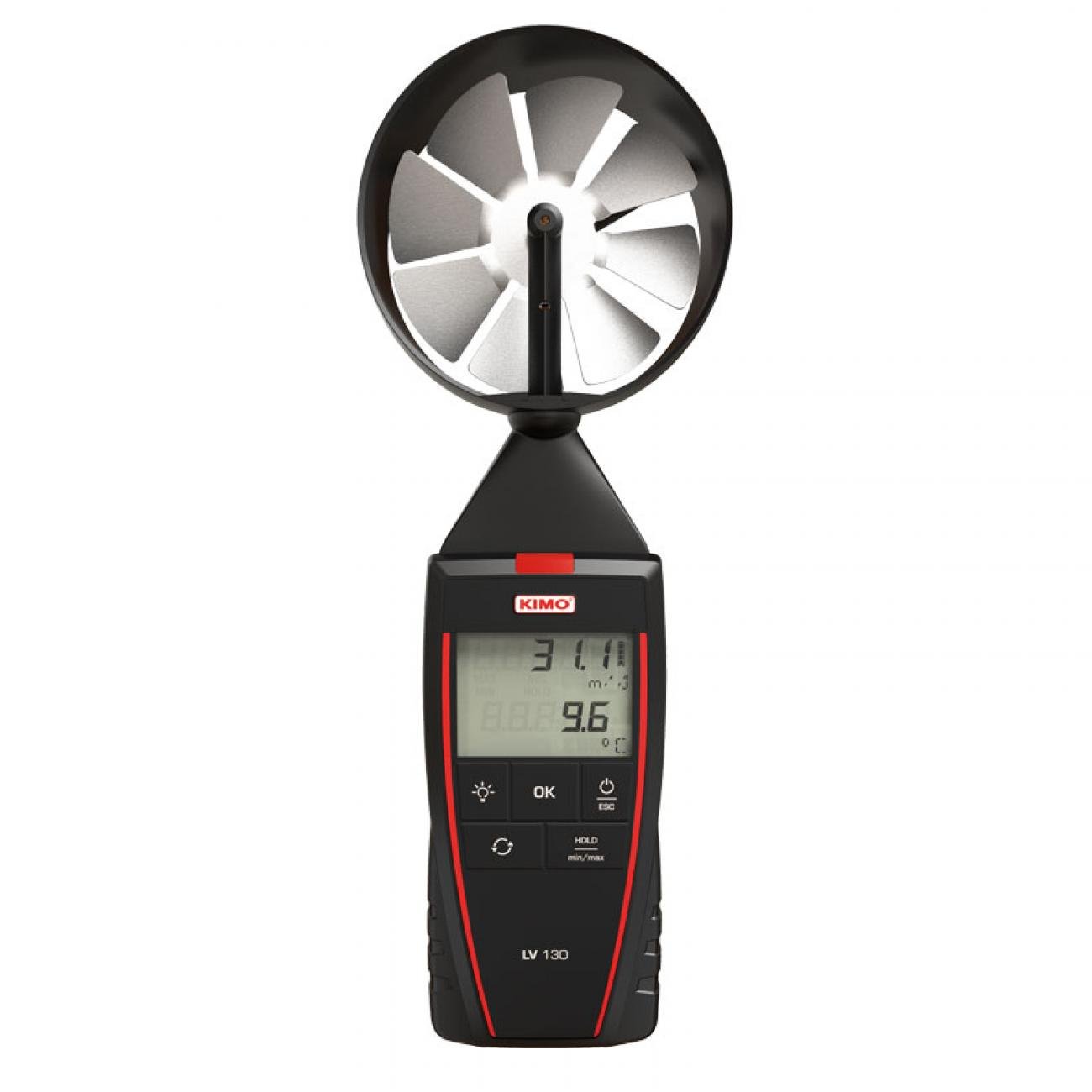 Vane probe thermo-anemometer | Air Velocity From 0.3 to 35 m/s | Temperature From 0 to +50 °C