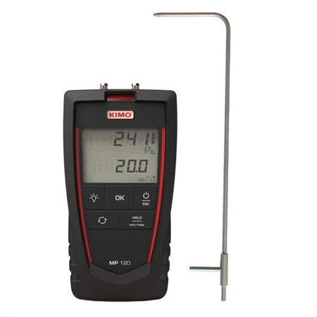 Manometer | Range From -1000 to +1000 Pa | Air Velocity From 0 to 40 m/s